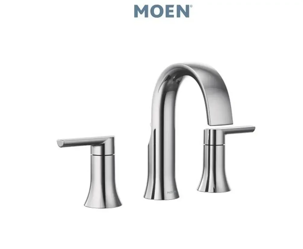 MOEN TVS6925 'Doux' Chrome 2-handle widespread bathroom faucet - Open Box - NEW